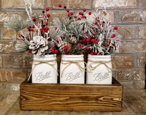 Farm to table holiday centerpiece